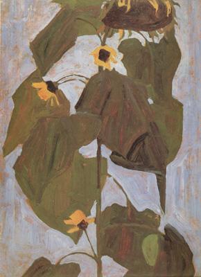 Egon Schiele Sunflower I(mk12) oil painting image